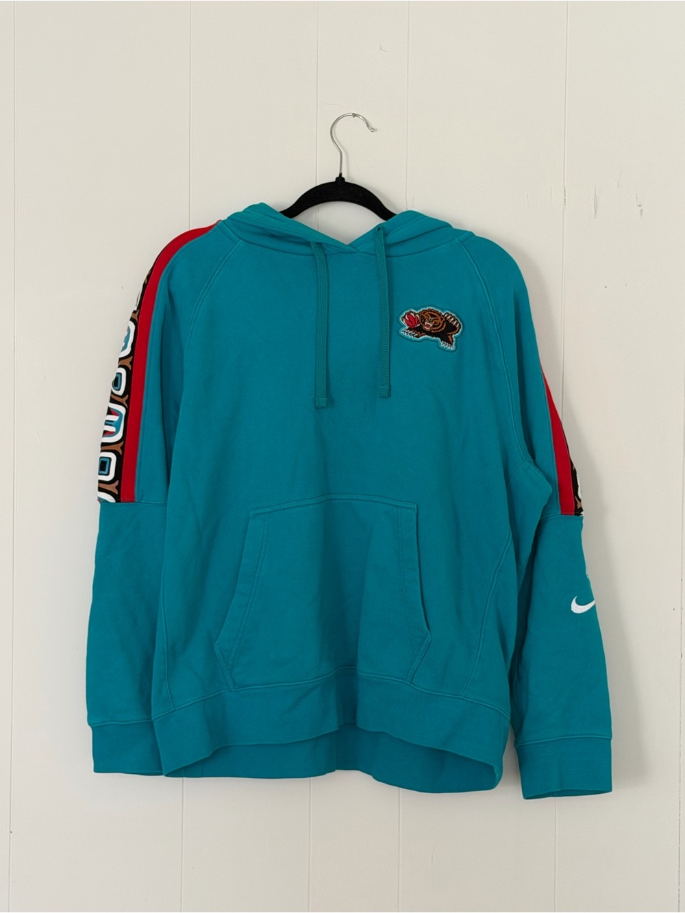 NBA Teal Crewneck Hoodie - Vancouver Grizzlies - Large